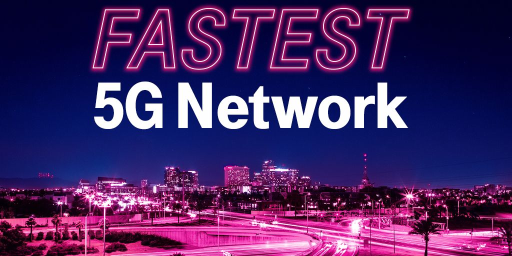T-Mobile promo image touting its 5G network
