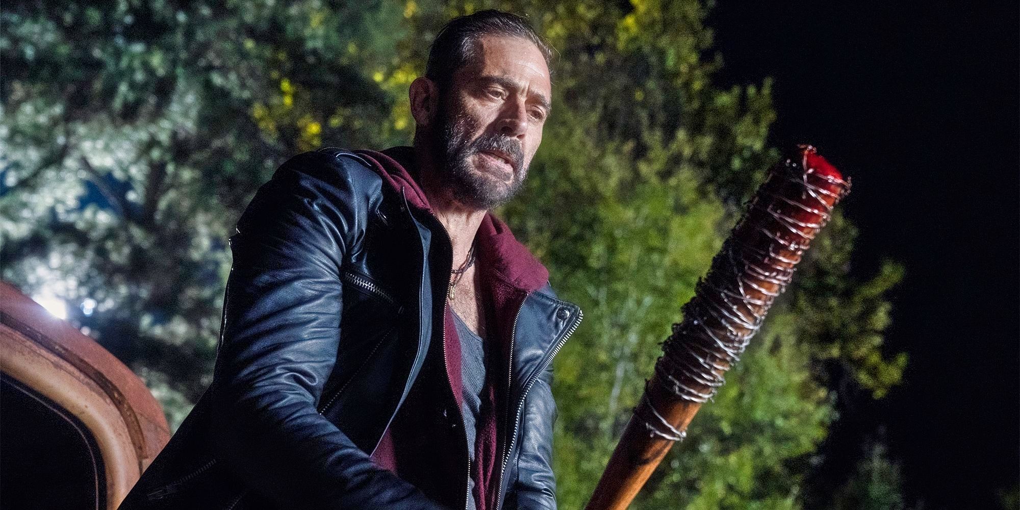 Negan holding Lucille in The Walking Dead