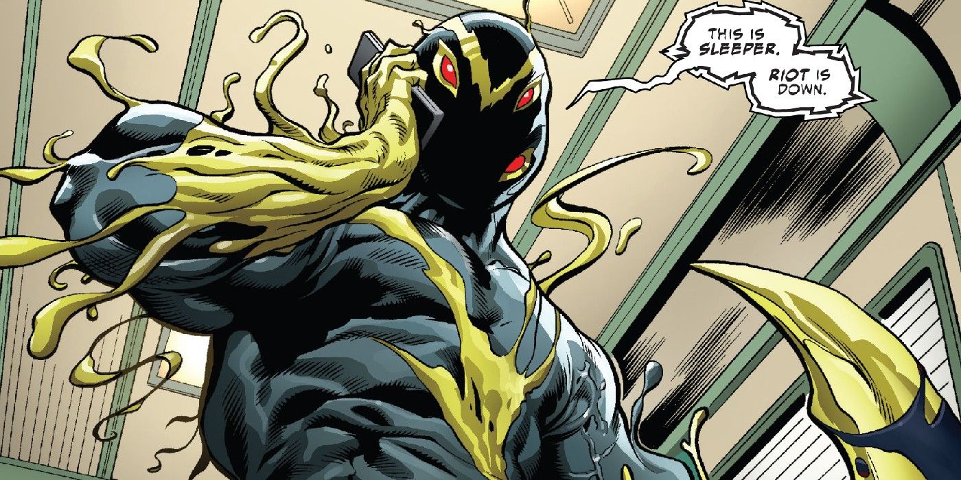 The Symbiote sleeper uses a phone in the comics