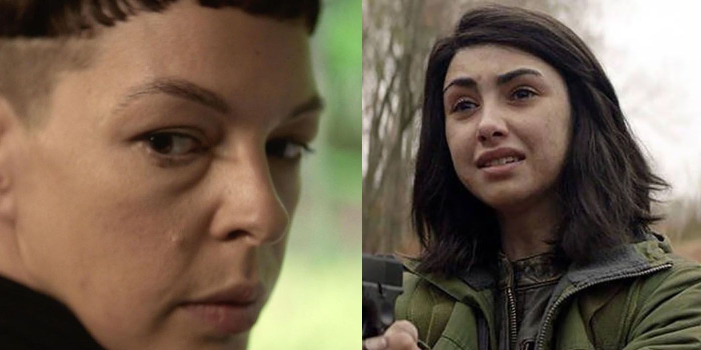 The Walking Dead: Split image of Jadis and Hope from The World Beyond