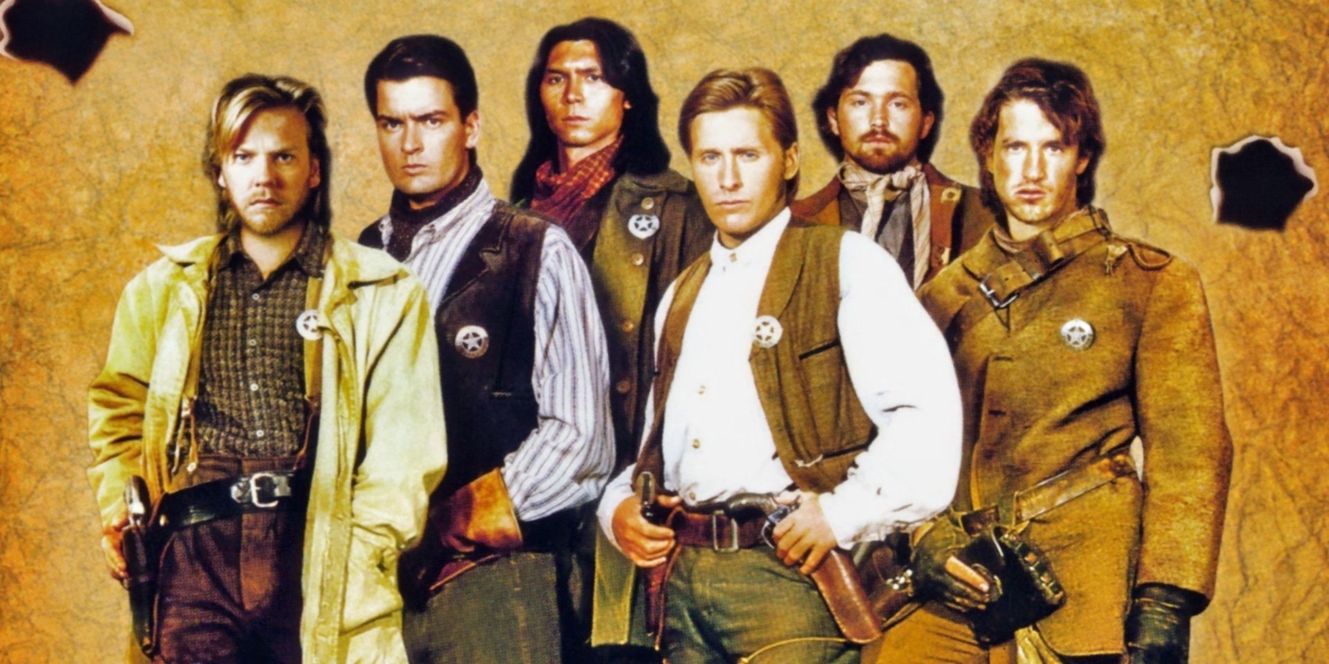 The cast of 1988's Young Guns