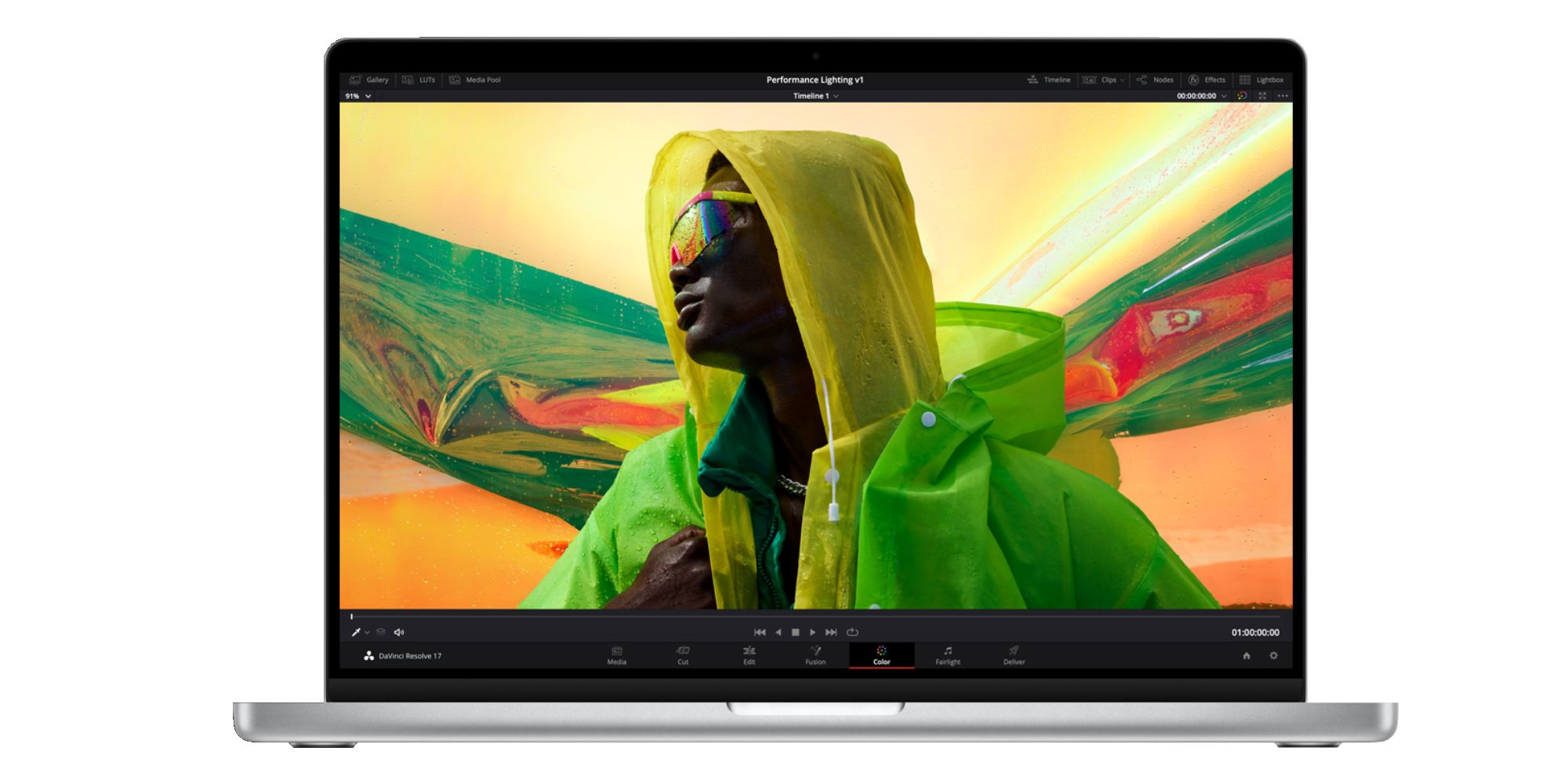 Editing a photo on a 2021 MacBook Pro