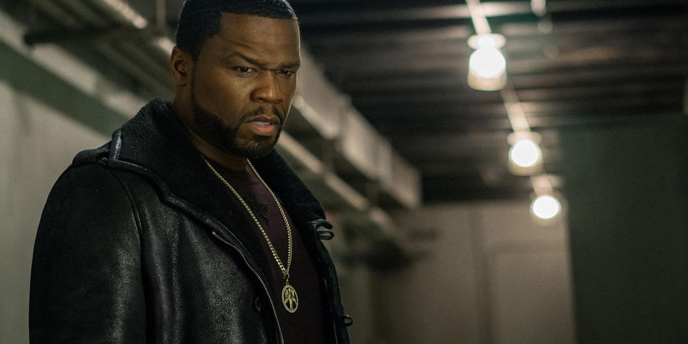 50 Cent standing and looking down in Power.