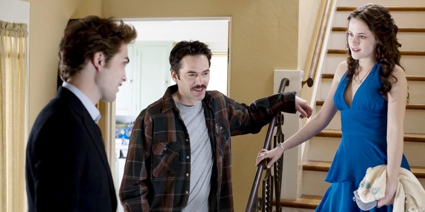 Edward, Charlie, and Bella in Twilight
