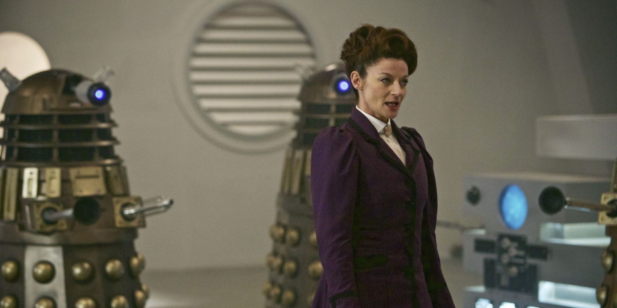 Missy with Daleks in Doctor Who