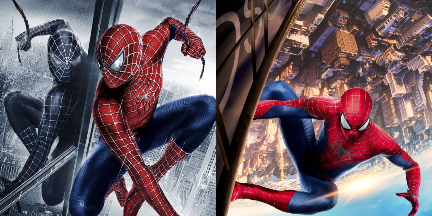 The posters for Spider-Man 3 and The Amazing Spider-Man 2