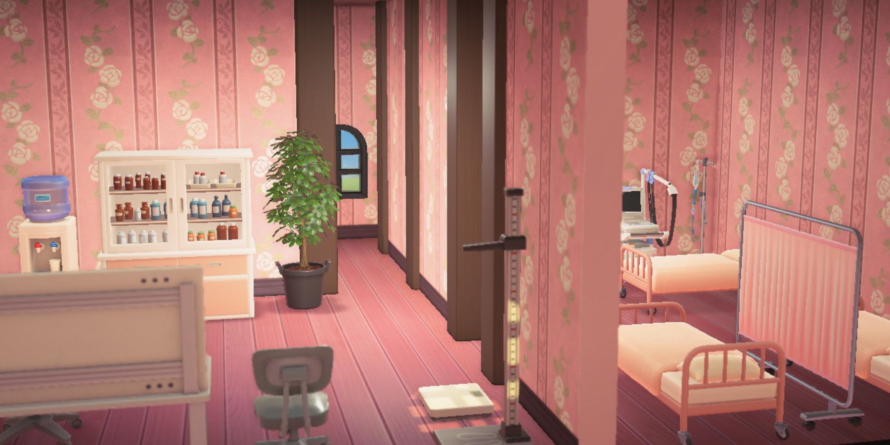 Players can design a patient ward in Animal Crossing Happy Home Paradise.