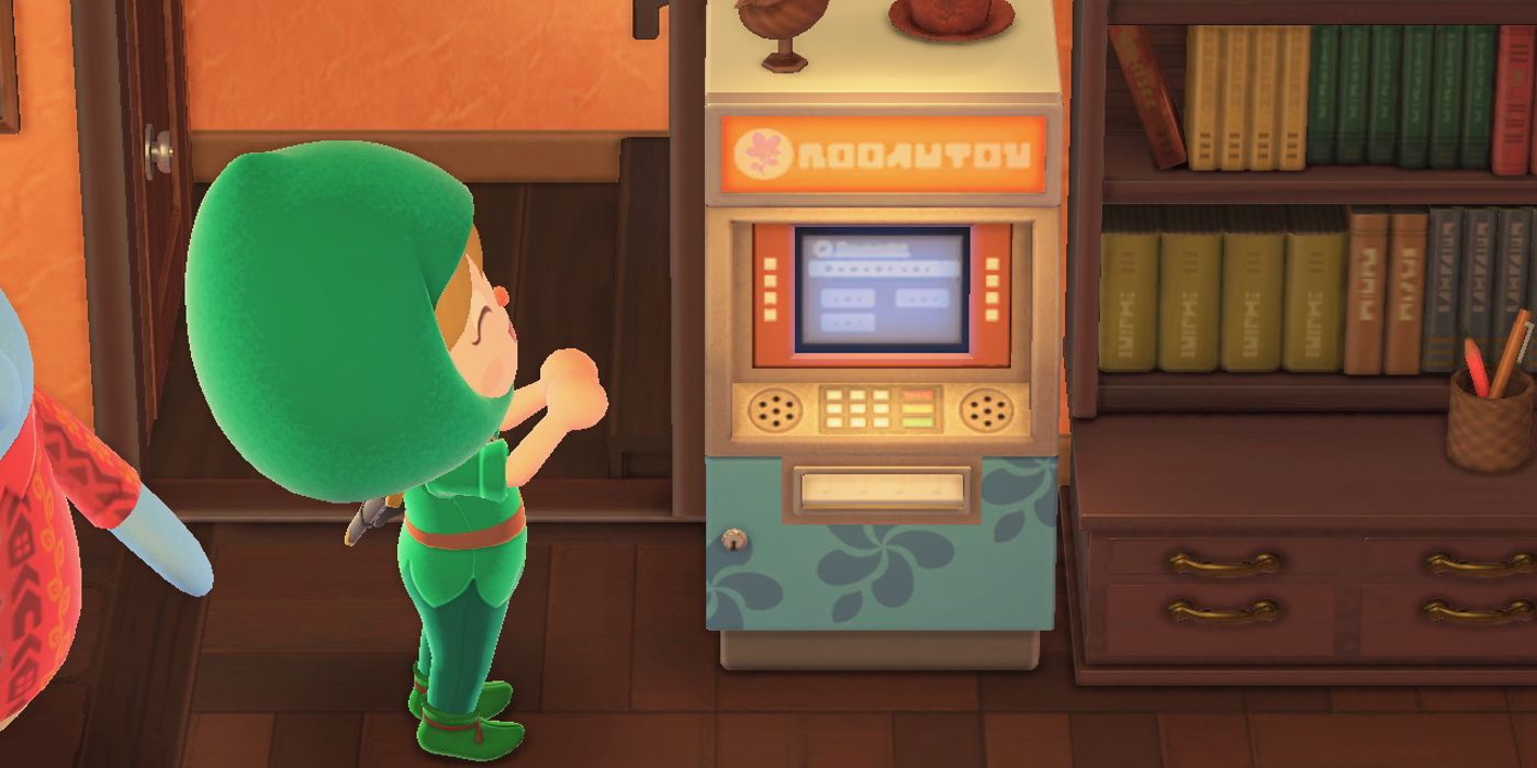 The Poki to Bell Exchange Terminal in Animal Crossing: New Horizons