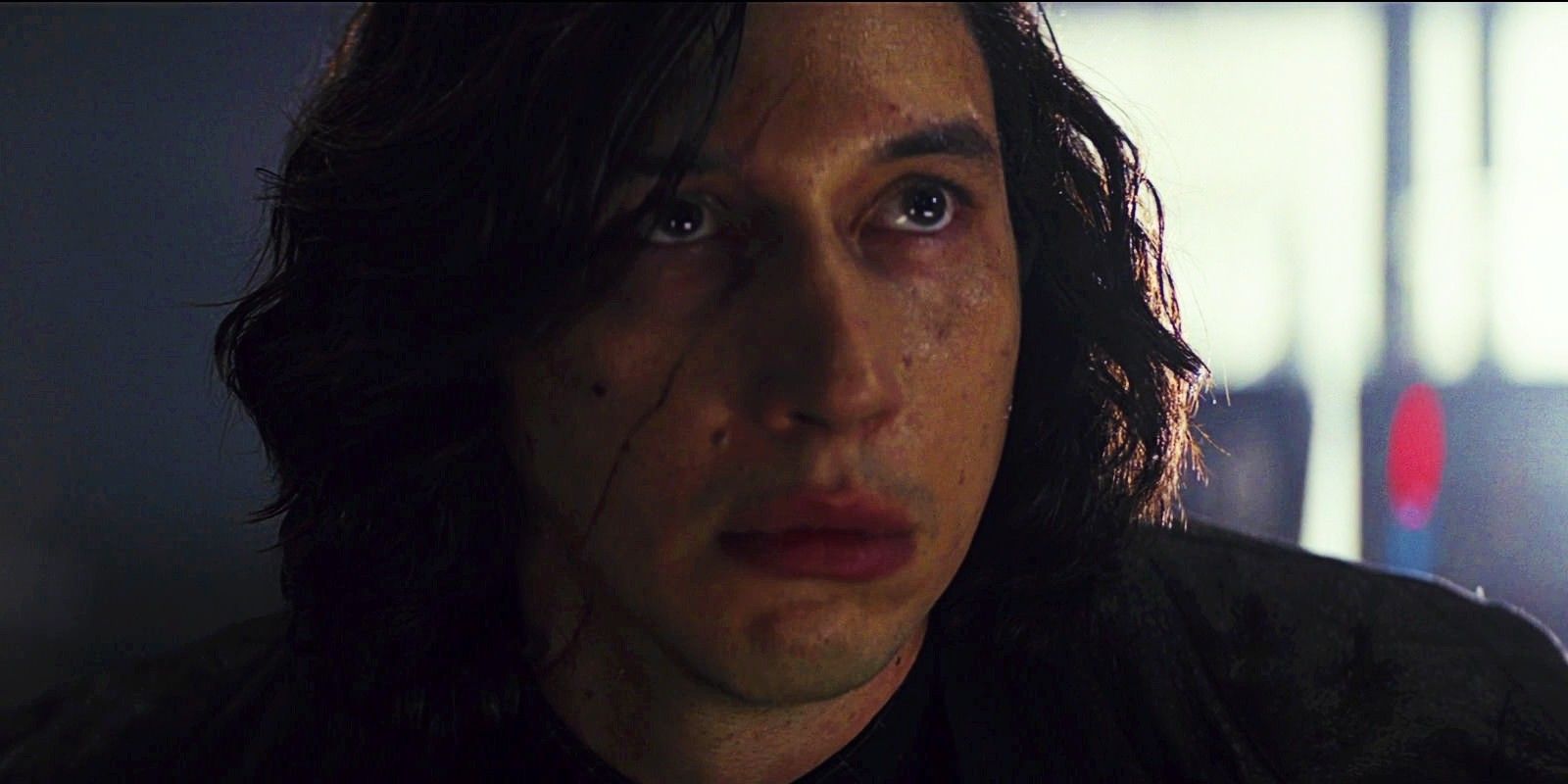 Kylo Ren looking emotional in Star Wars The Last Jedi