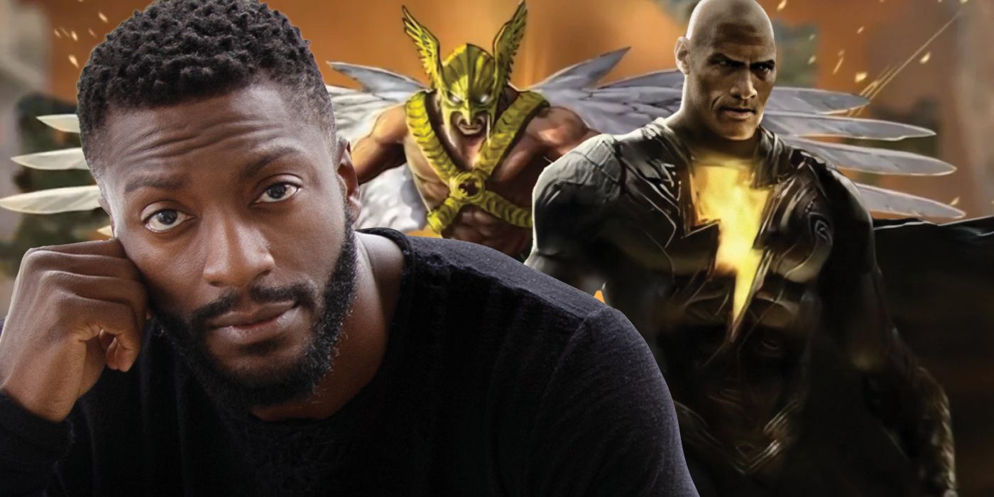 Aldis Hodge Hawkman Black Adam Dwayne Johnson