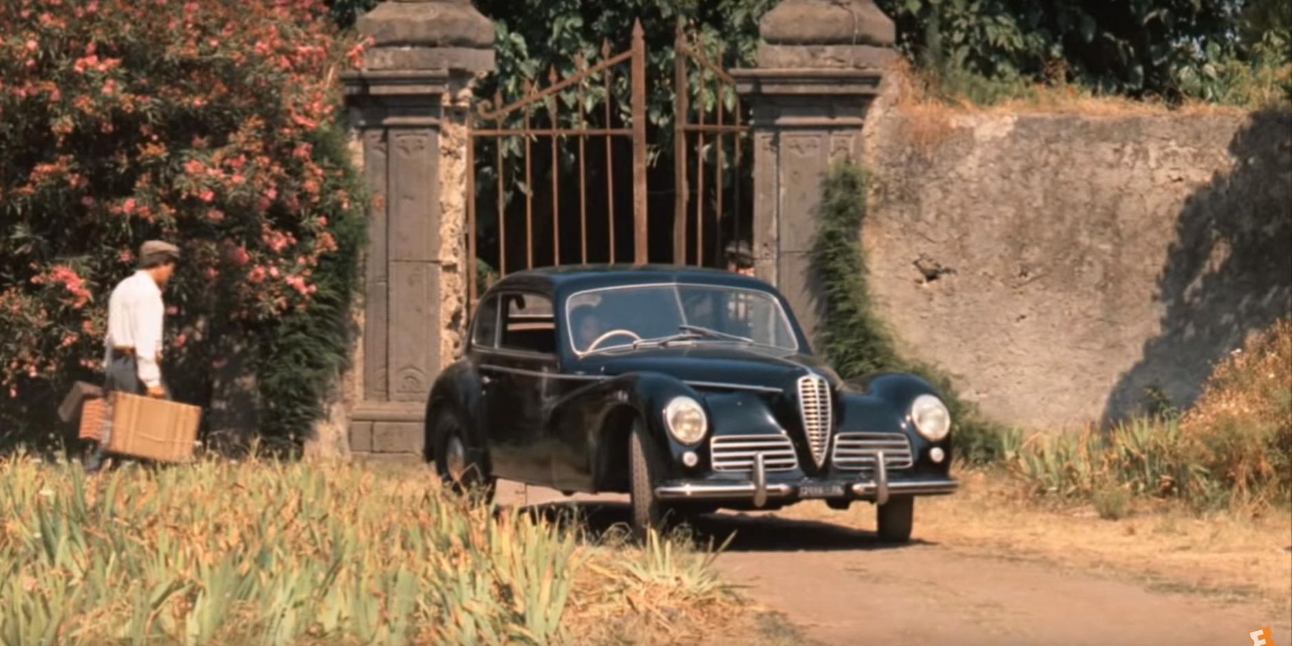 Michael's wife Apolonia test drives the Alfa Romeo 6C in The Godfather