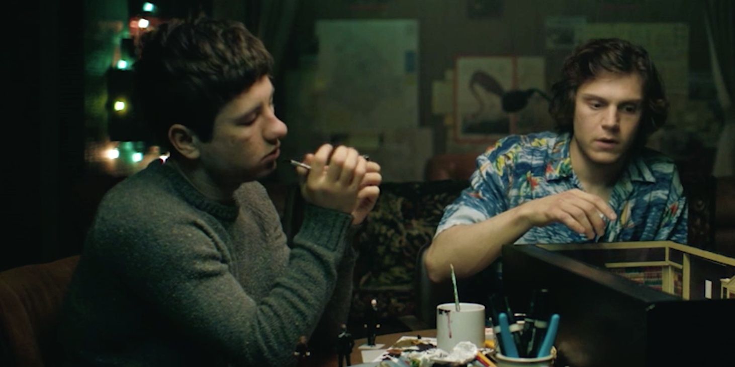 Barry Keoghan and Evan Peters work on a model library in American Animals