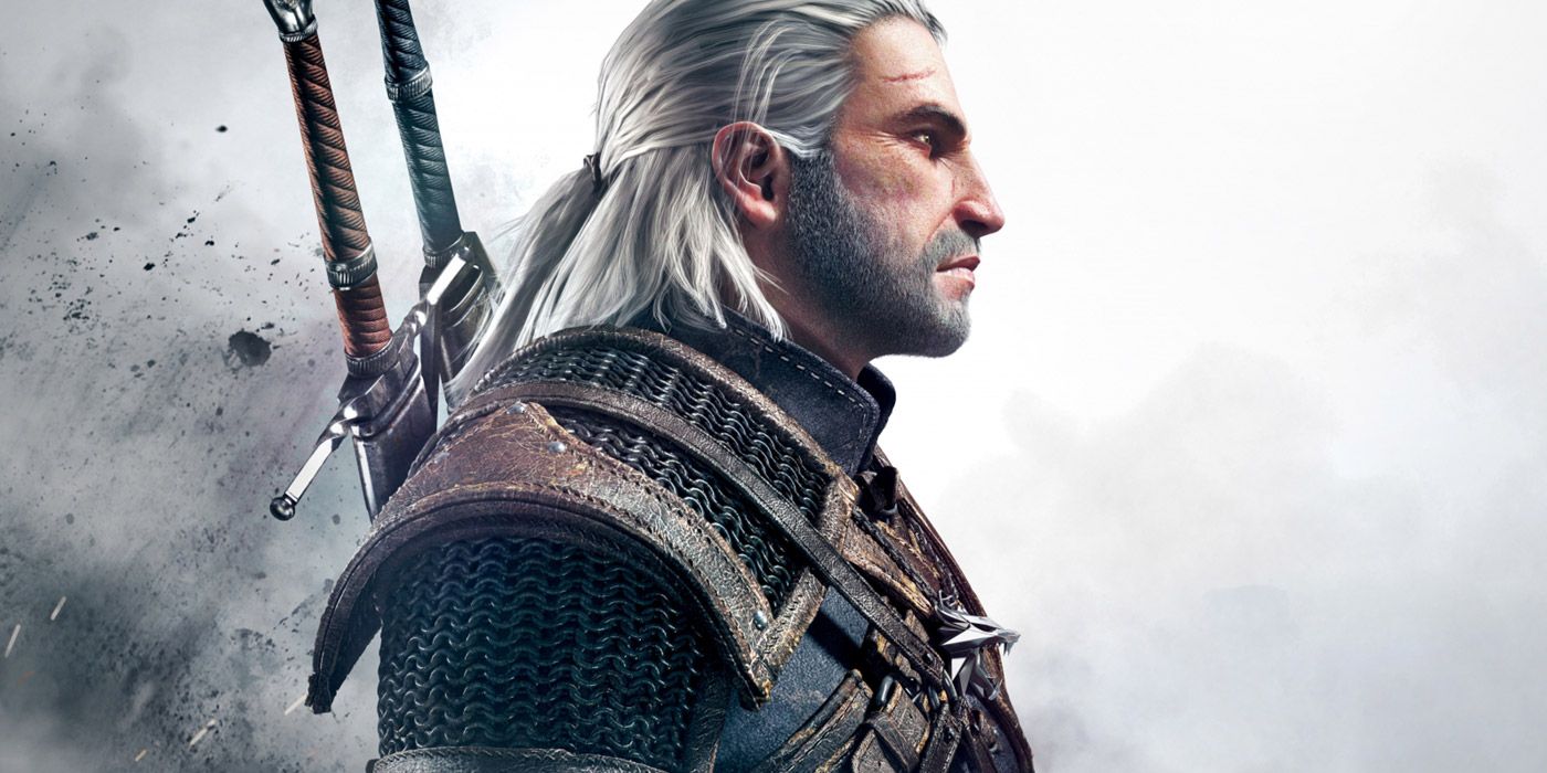 A side profile of Geralt from The Wticher