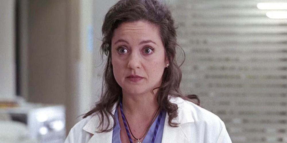 An image of Sydney Heron looking surprised in Grey&rsquo;s Anatomy