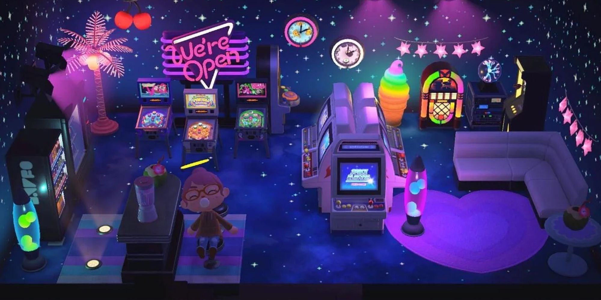 Animal Crossing Basement Arcade