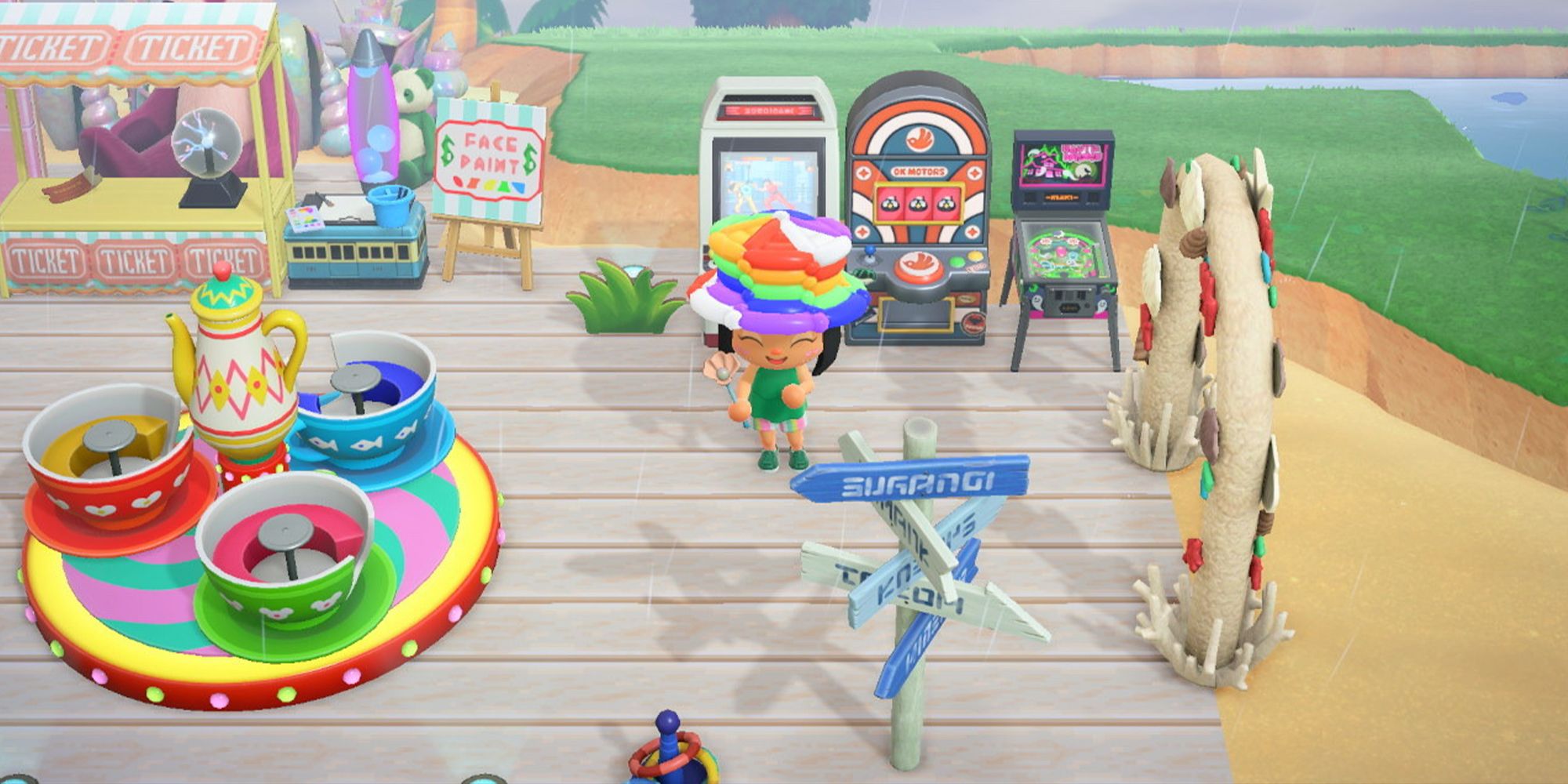 Animal Crossing Beach Arcade Carnival