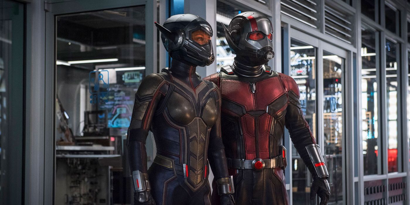 Ant Man and the Wasp standing side by side