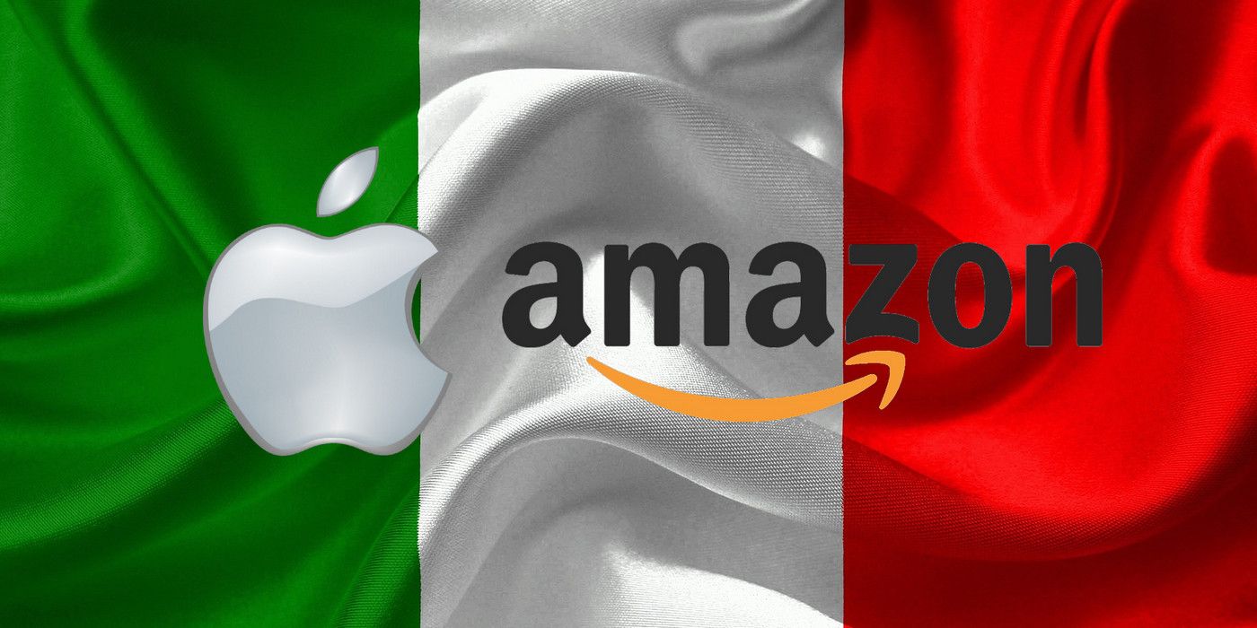 Apple Amazon Italy flag