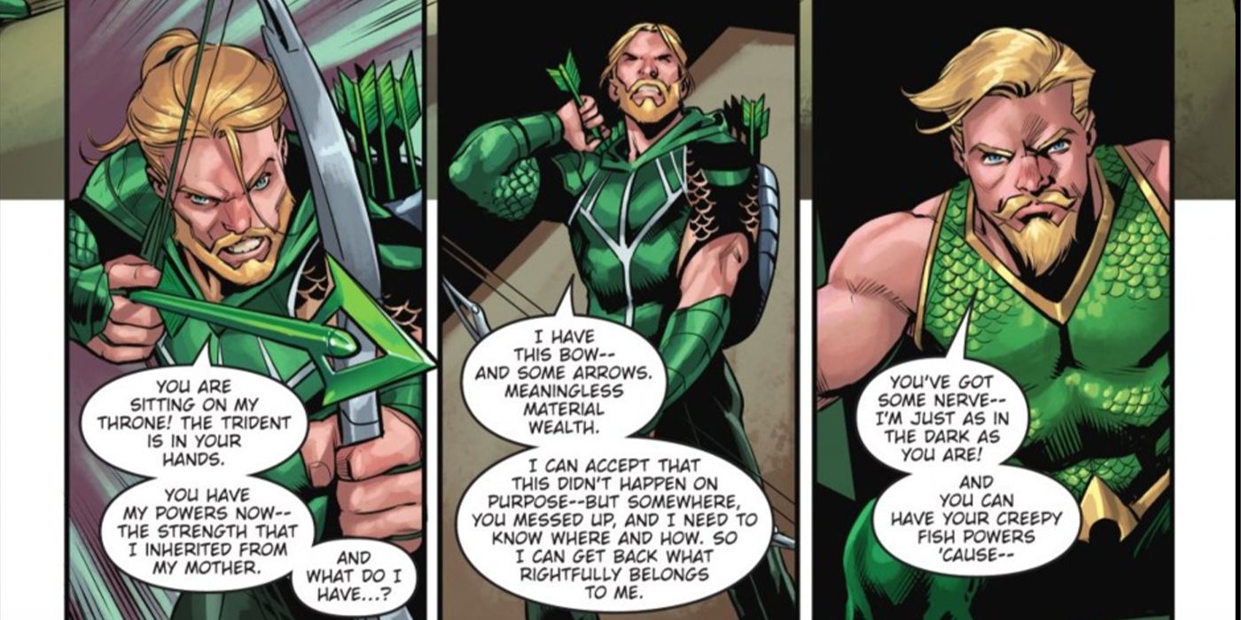 Aquaman roasts Green Arrow