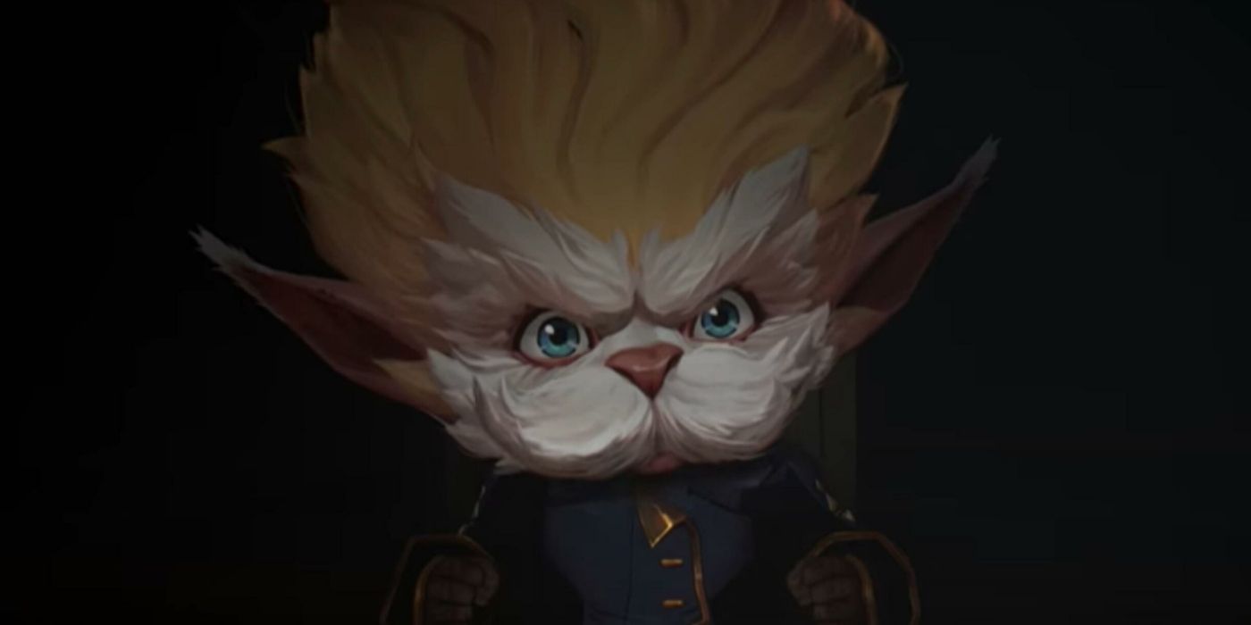 Heimerdinger frowning from the shadows in Arcane