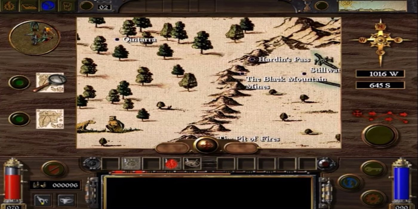 O mapa no RPG Arcanum: Of Steamworks e Magick Obscura.