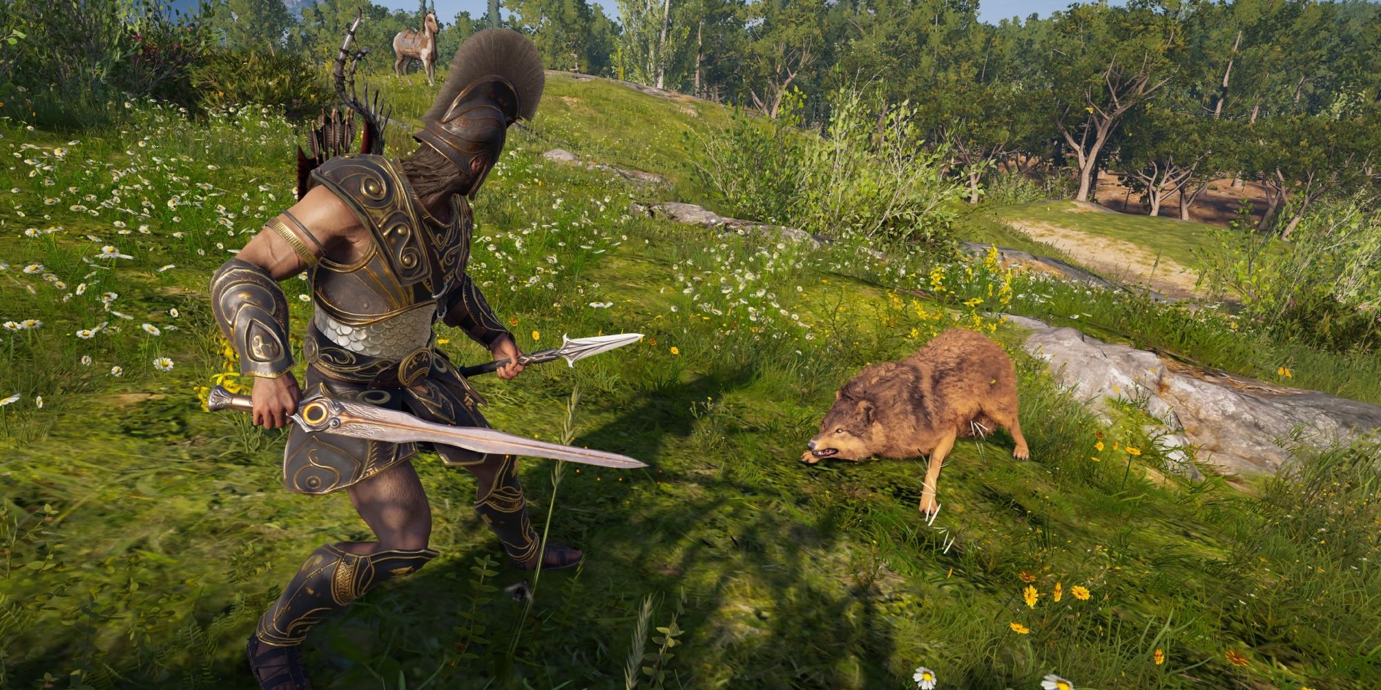 Assassins Creed Odyssey Best Difficulty Wolf Fight