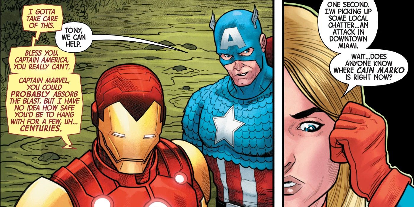 Avengers Iron Man Captain Marvel