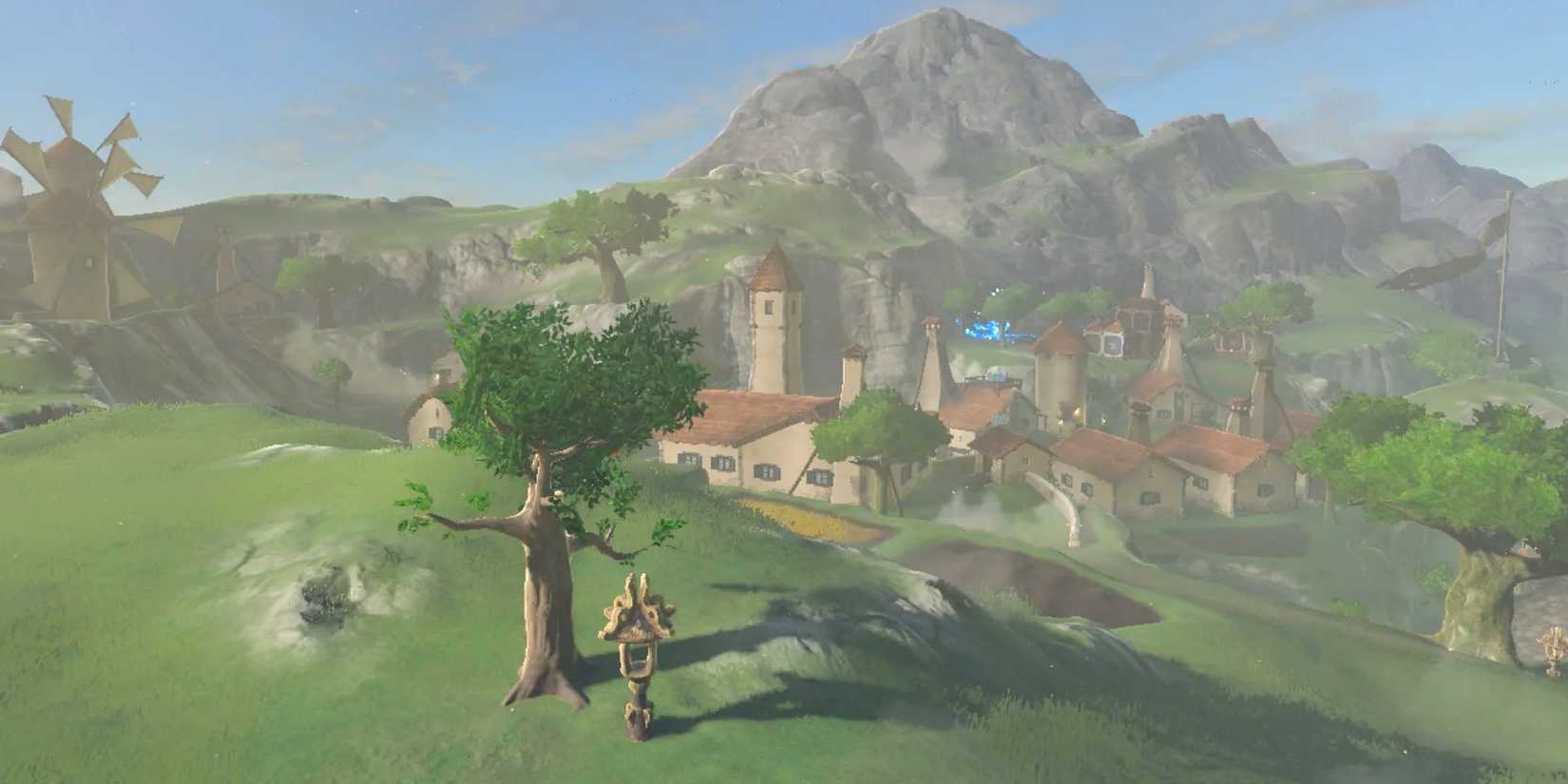 Hateno Village in The Legend of Zelda: Breath of the Wild.