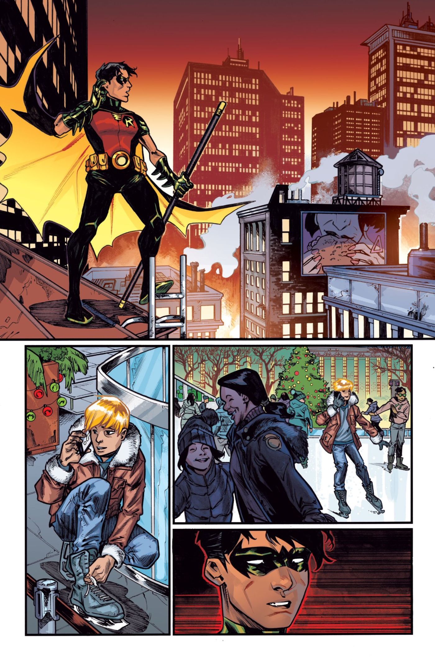 Tim Drake surveys Gotham City