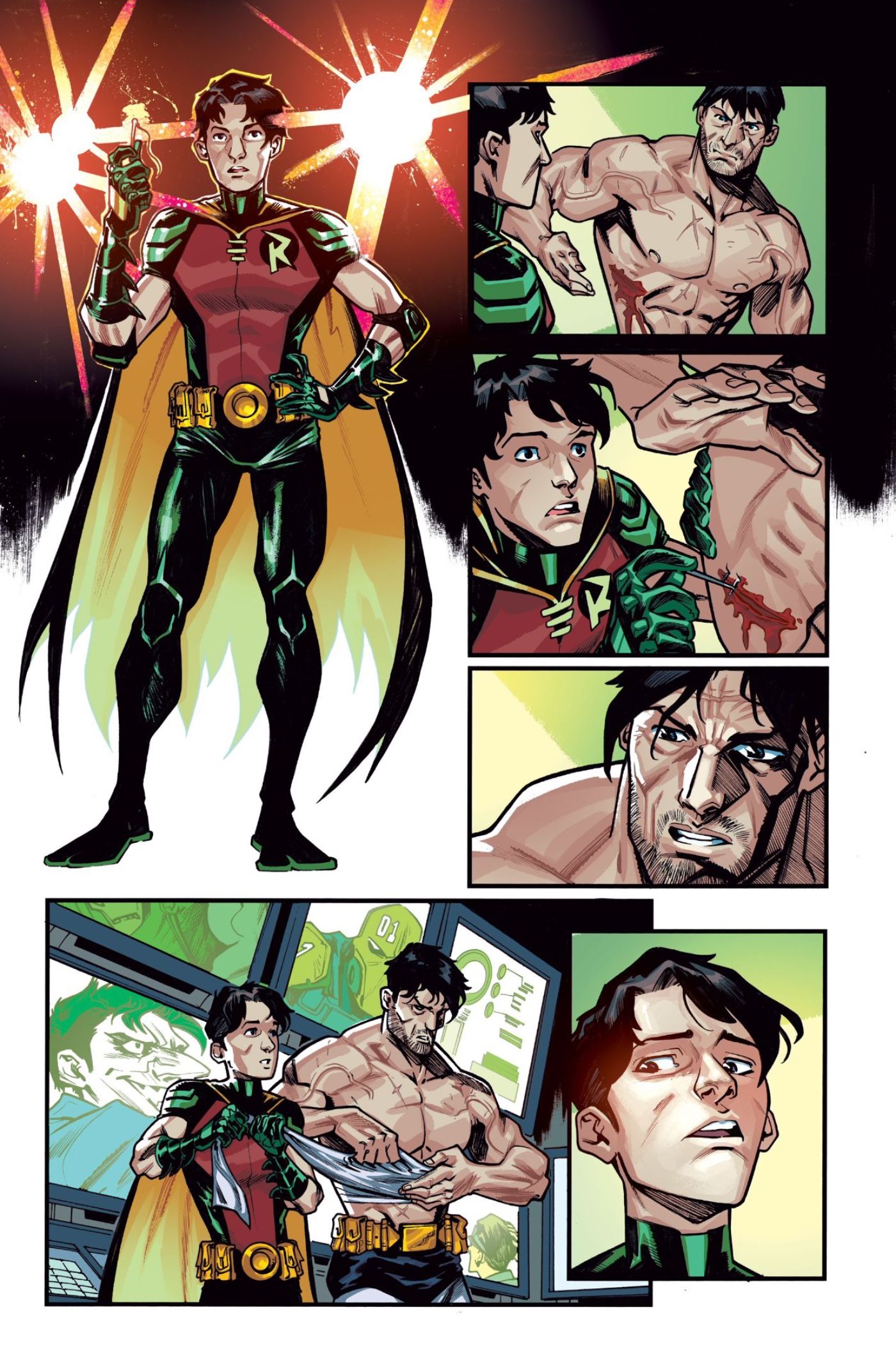 Tim Drake talks to Batman