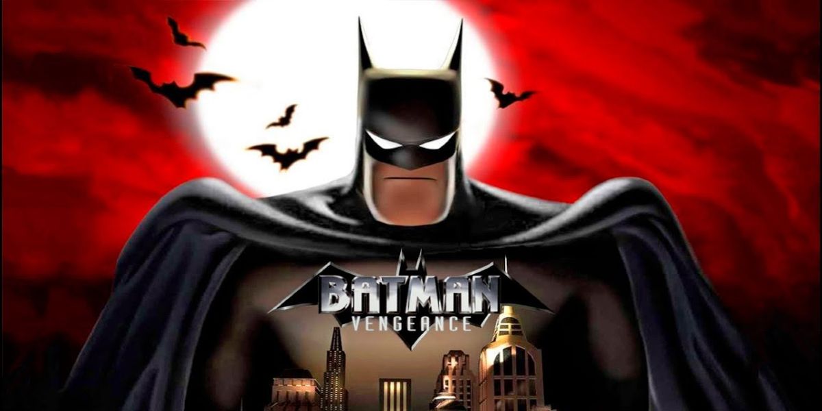 A promotional image for the 2001 video game Batman Vengeance.