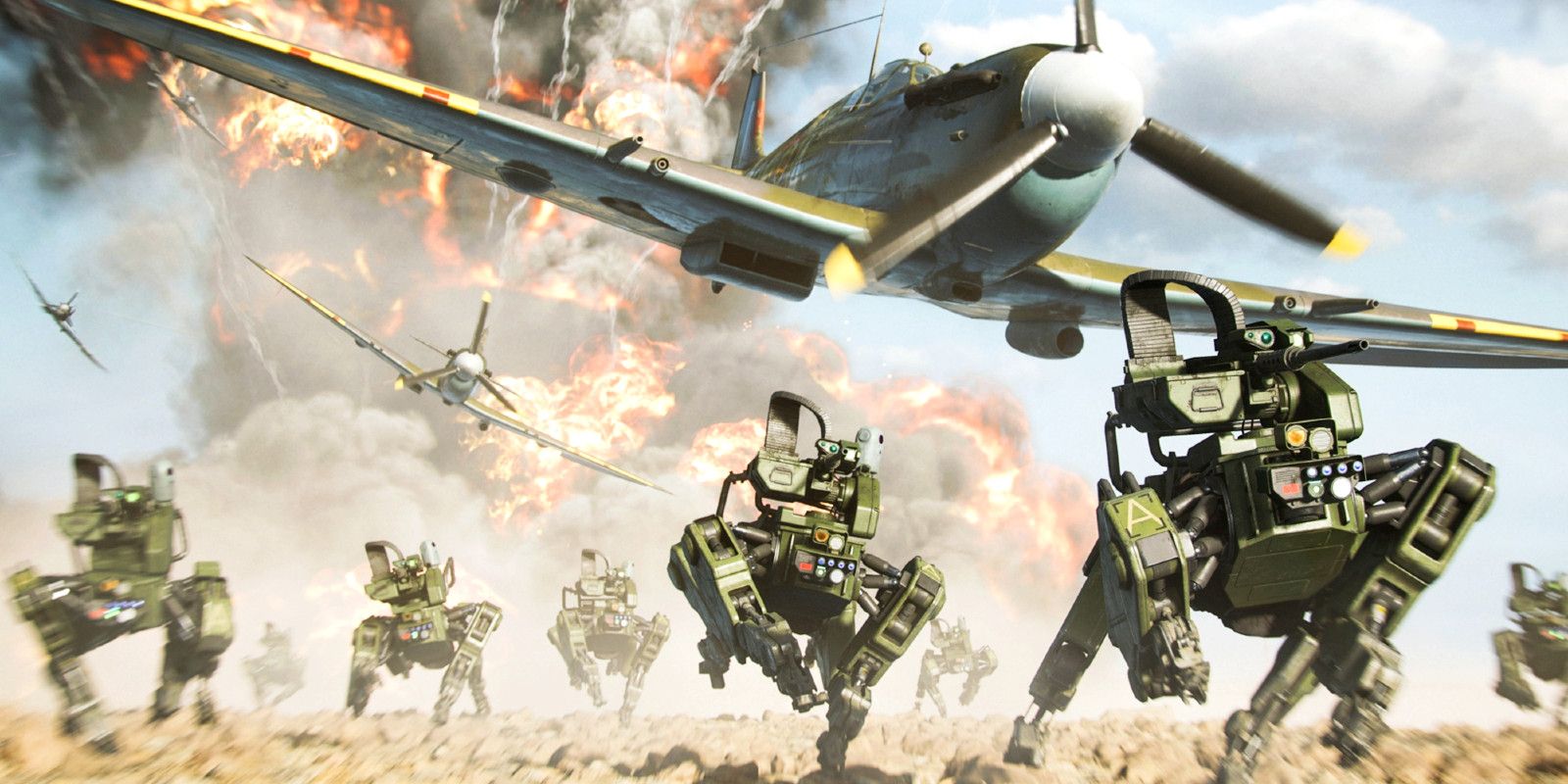 Robots and Planes in Battlefield 2042 Portal