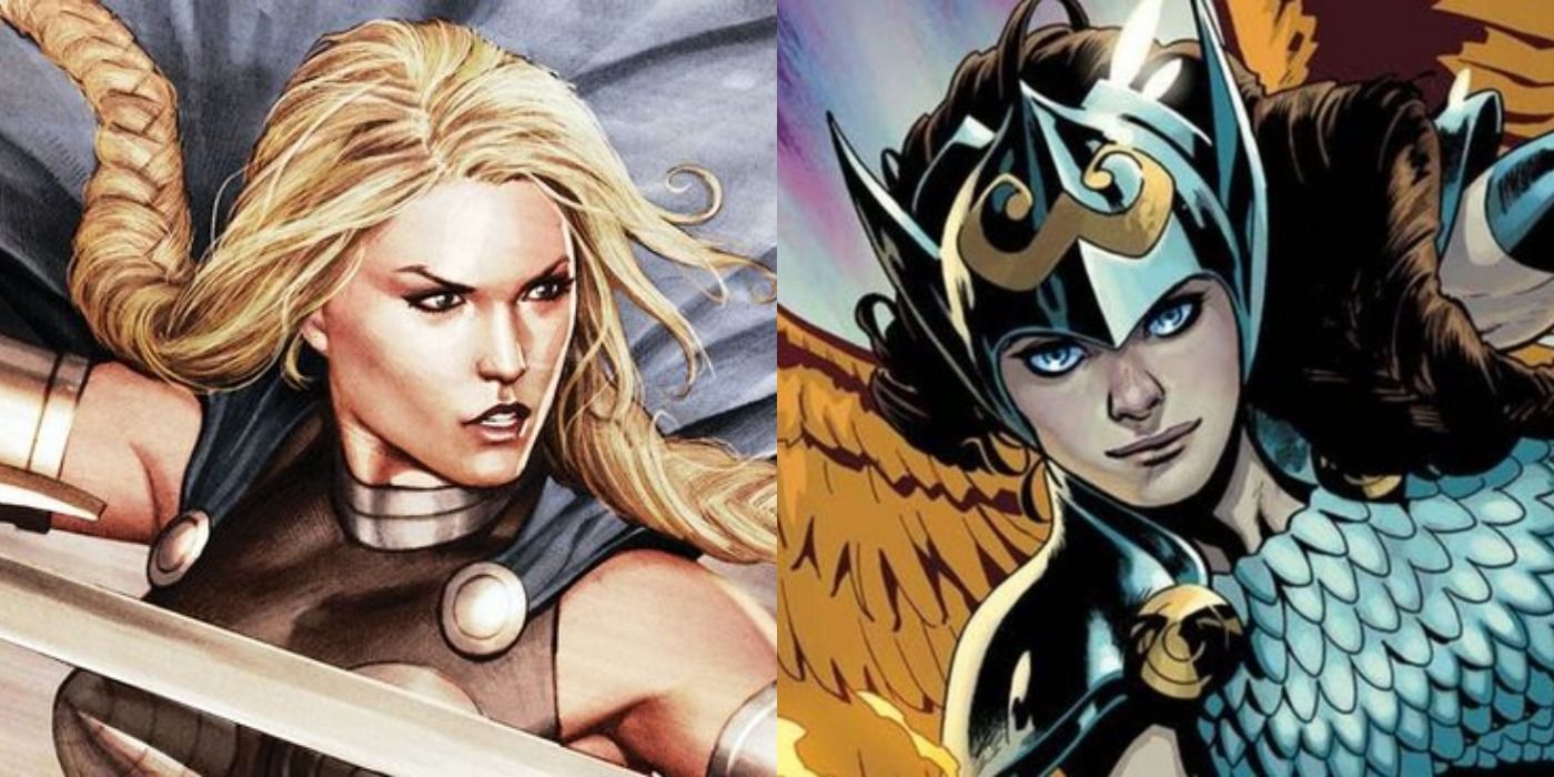 Brunnhilde and Jane Foster as Valkyrie.
