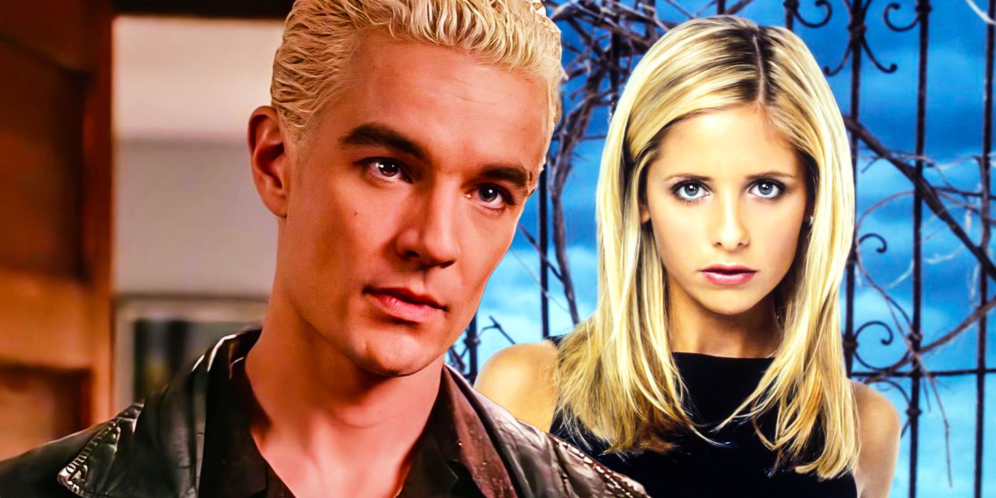 Blended image of Spike and Buffy in Buffy the Vampire Slayer