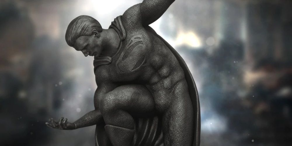 A Superman statue