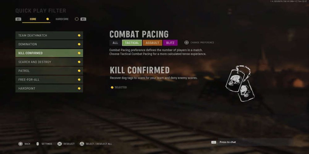 The combat pacing system in Call of Duty Vanguard.