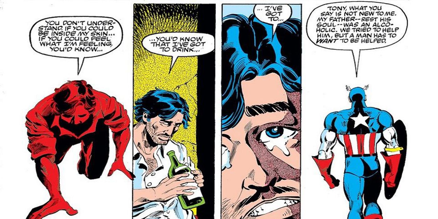 Captain America tells Iron Man to get help.