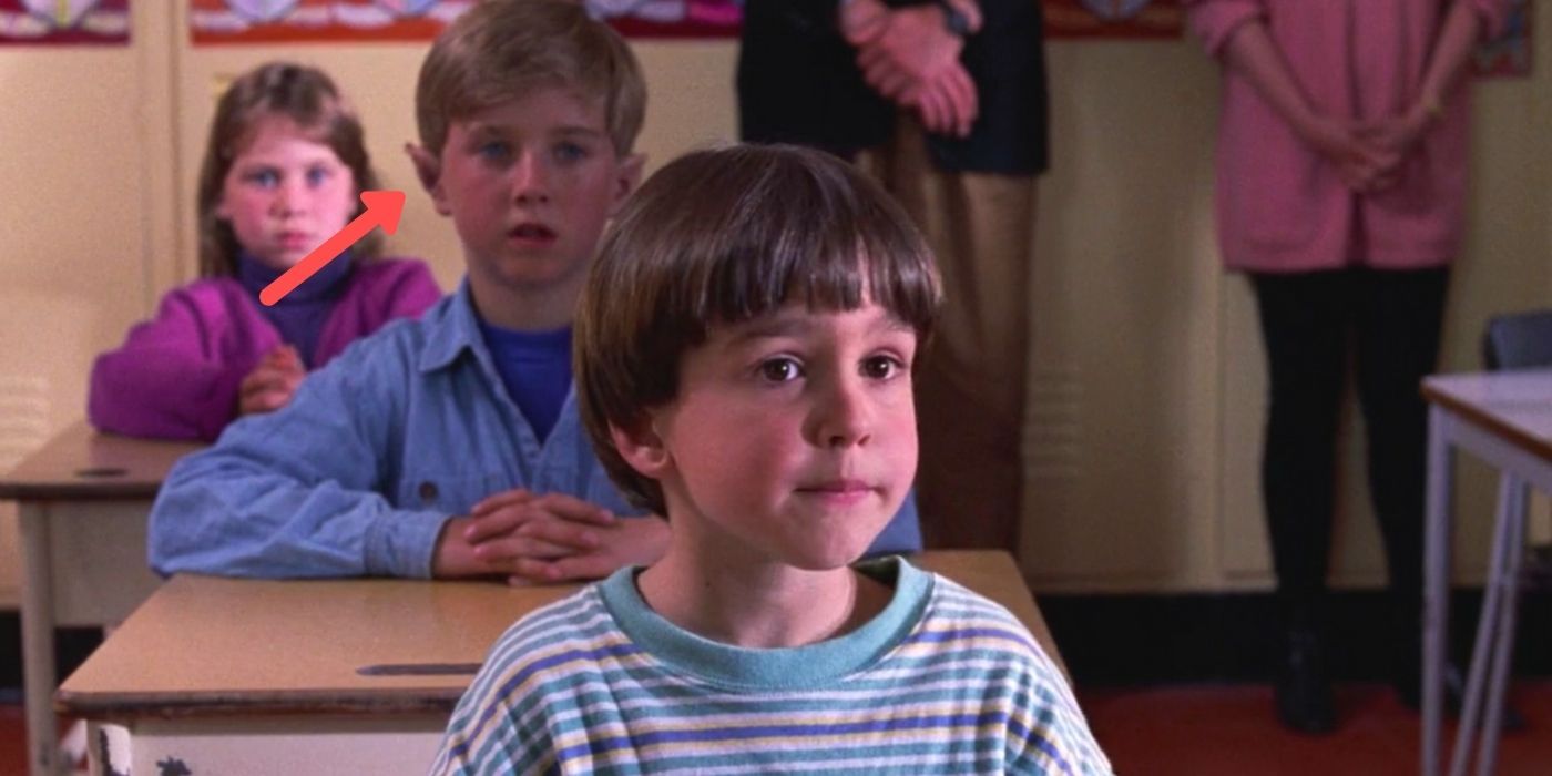Charlie in class with an elf on The Santa Clause