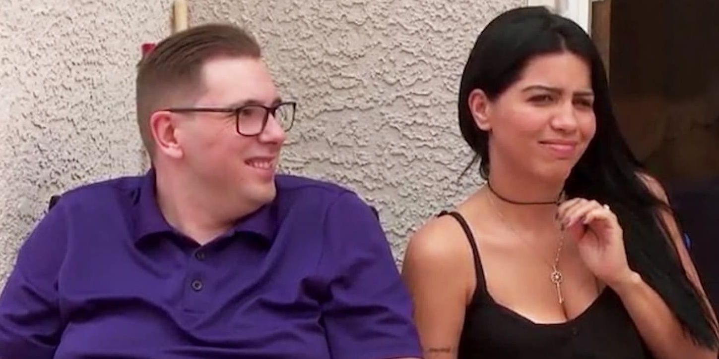 Colt and Larissa from 90 Day Fiance sit outside