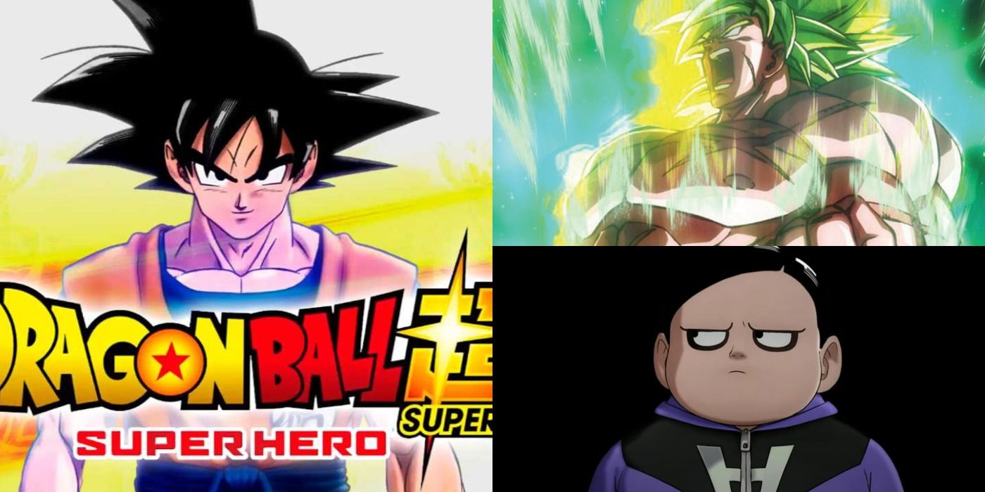 Split image of Dragon Ball Super: Super Hero key art and Broly from the last movie