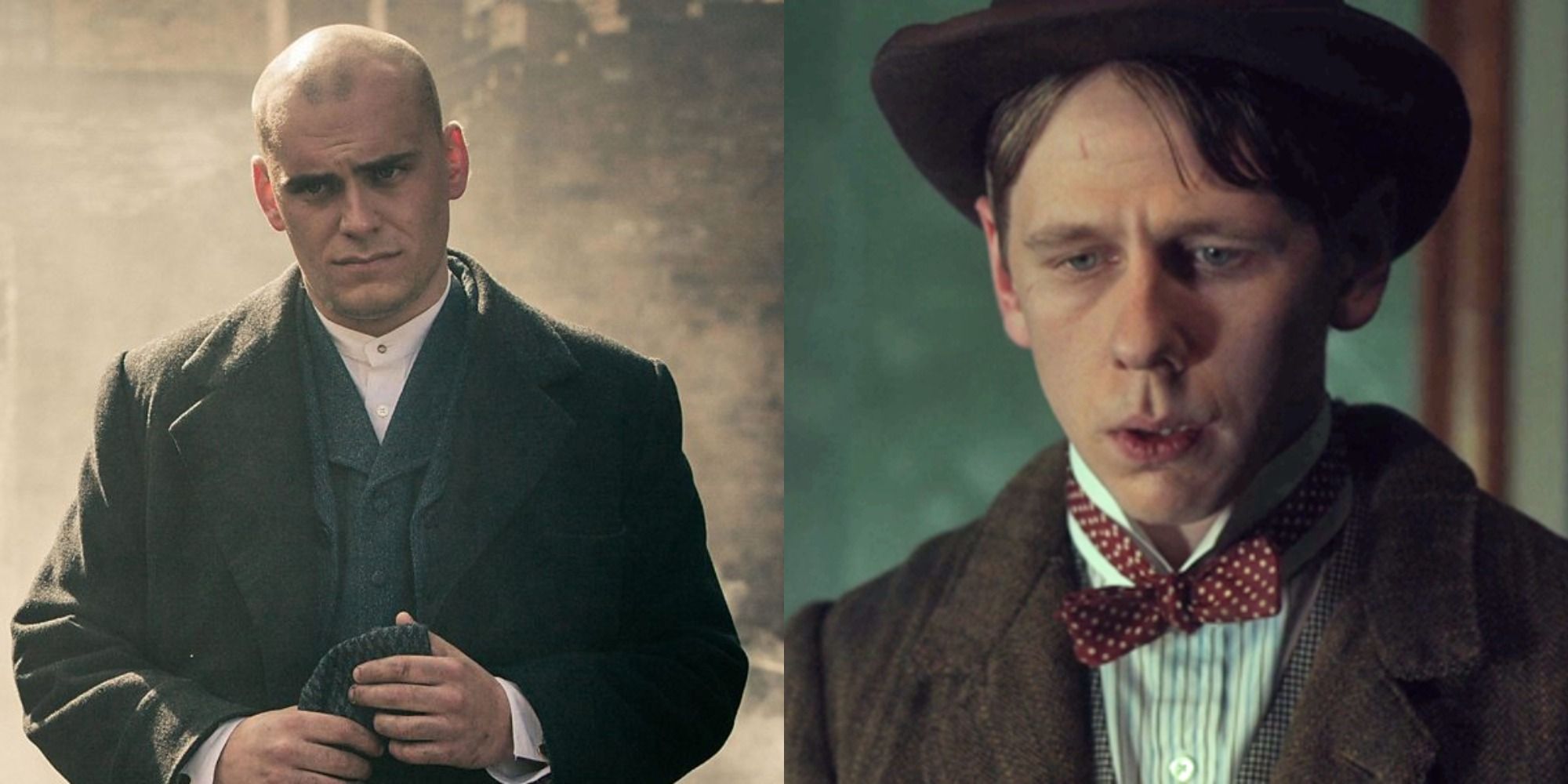 Split image of Danny Whizz-Bang and the Digbeth kid from Peaky Blinders