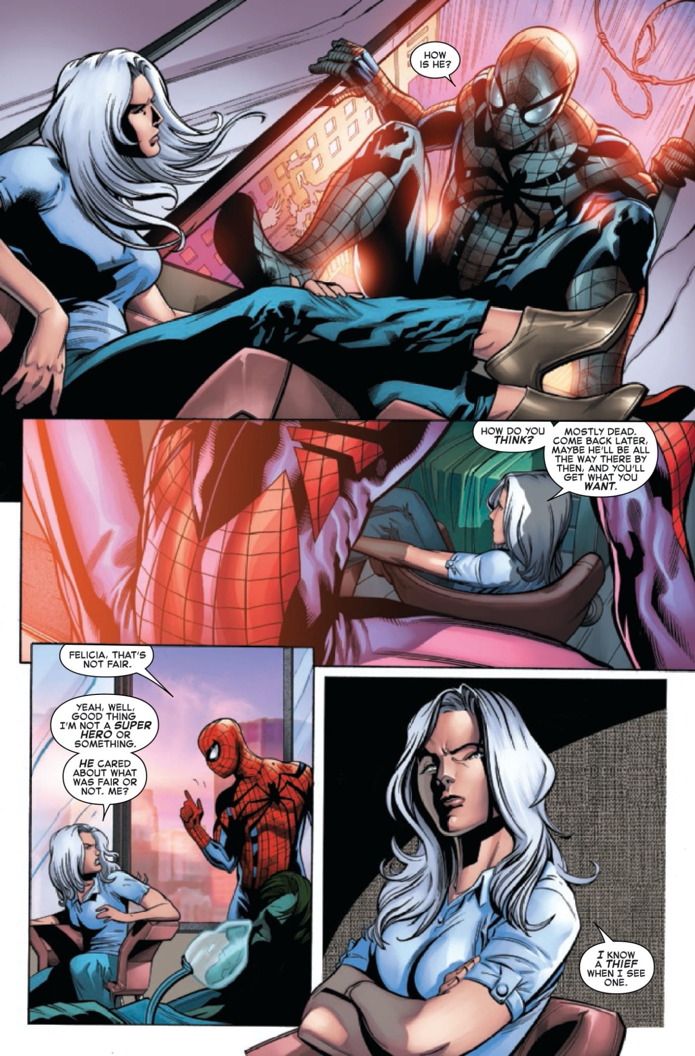 Black Cat confronts Ben Reilly Spider-Man