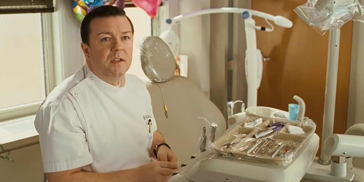 Ricky Gervais as a dentist in Ghost Town