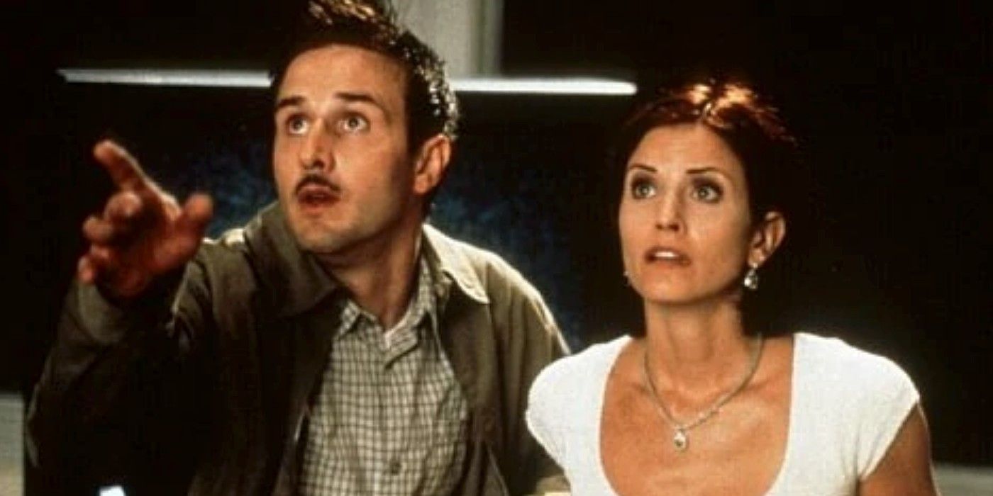 Dewey Riley and Gale Weathers in Scream