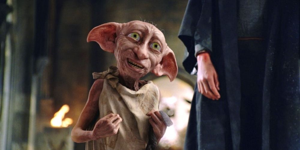 Dobby gets a sock in Harry Potter