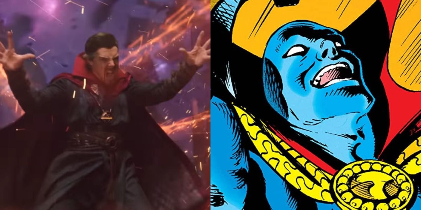 Split image of Doctor Strange