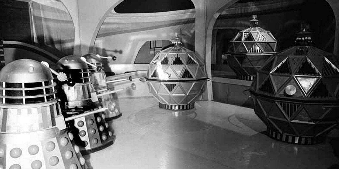 The Daleks battle the Mechonoids in Doctor Who