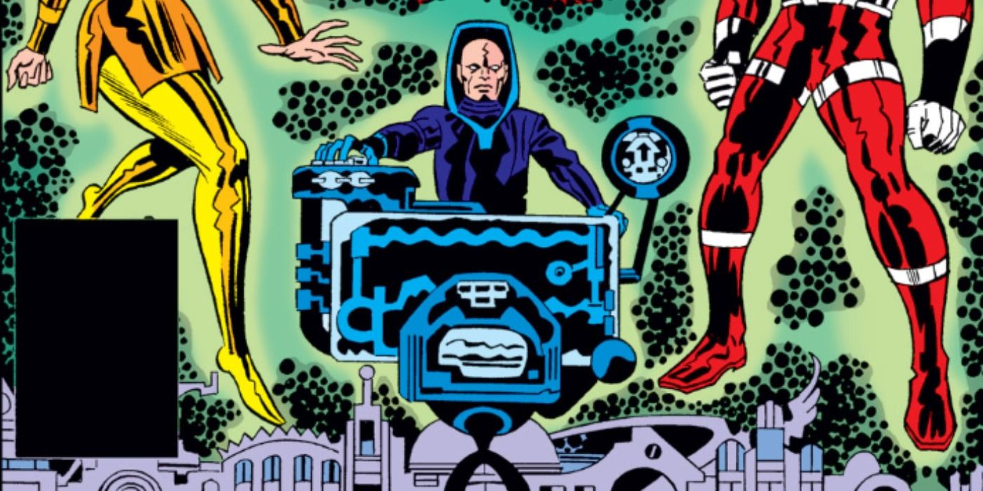 Domo flies in his chariot in Eternals comics.