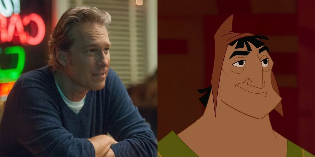 Split Image of Dr. Covey from To All The Boys and Pacha from The Emperor&rsquo;s New Groove