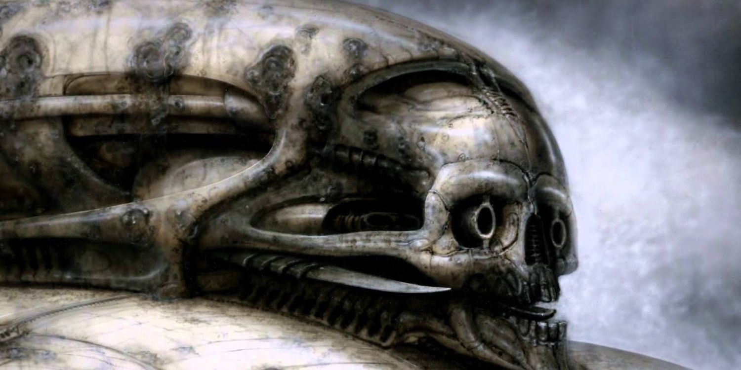 Alien concept art by H.R. Giger